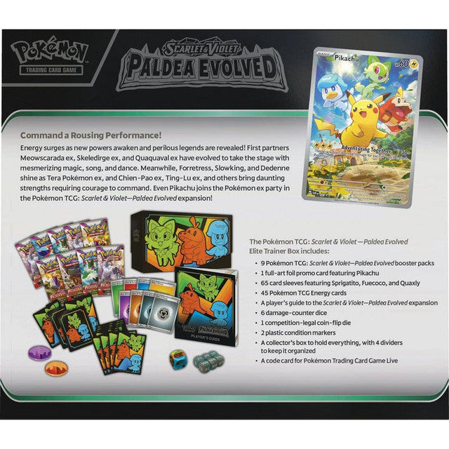 Pokemon Trading Card Game SV02 Scarlet & Violet Paldea Evolved Elite Trainer Box