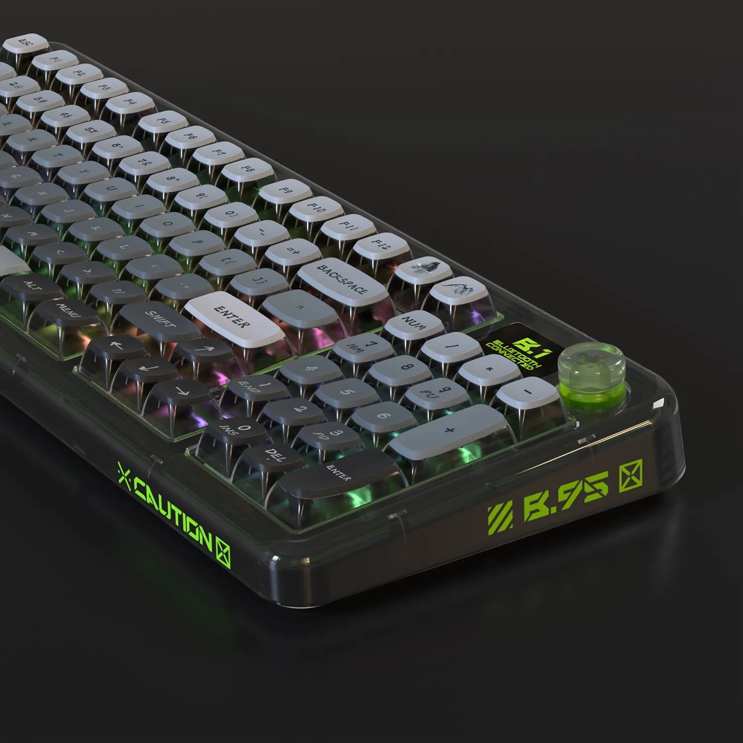 PIIFOX 117-Key Dye-Subbed PBT ASA Profile Pudding Keycaps Set (Foggy Mountains)