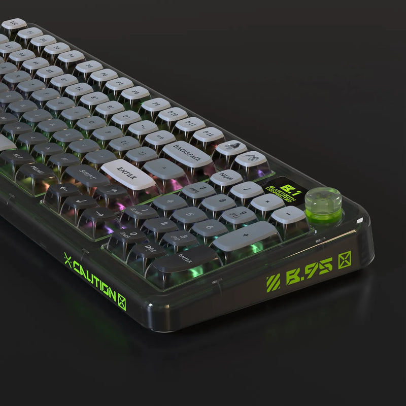 PIIFOX 117-Key Dye-Subbed PBT ASA Profile Pudding Keycaps Set (Foggy Mountains)