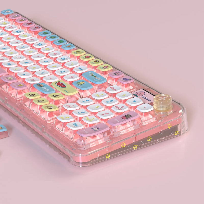 PIIFOX 117-Key Dye-Subbed PBT ASA Profile Pudding Keycaps Set (Calories)