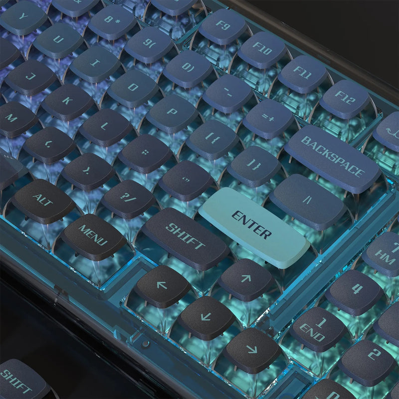 PIIFOX 117-Key Dye-Subbed PBT ASA Profile Pudding Keycaps Set (Nautical)