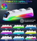 OIVO Controller Charging Station with Headset Holder for 2023 PS5 Disc & Digital Edition (White) (NG-P5301)