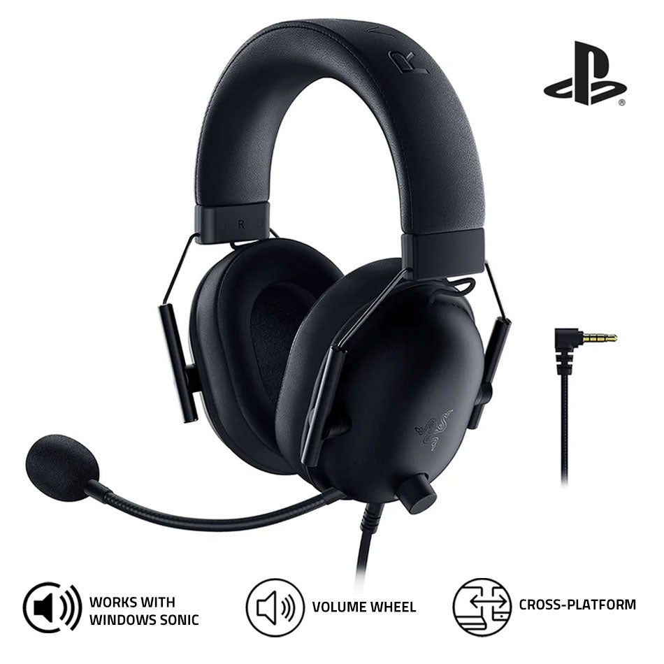 Razer Blackshark V2 X Wired Console Esports Headset For PlayStation (Black) | DataBlitz