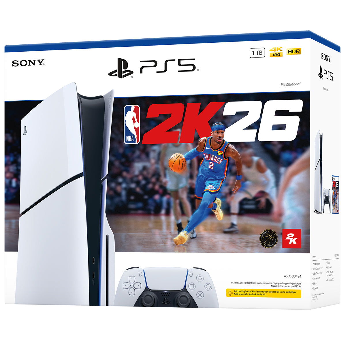 Sony Playstation PS5 Console Slim Disc Version NBA 2K26 Bundle | DataBlitz