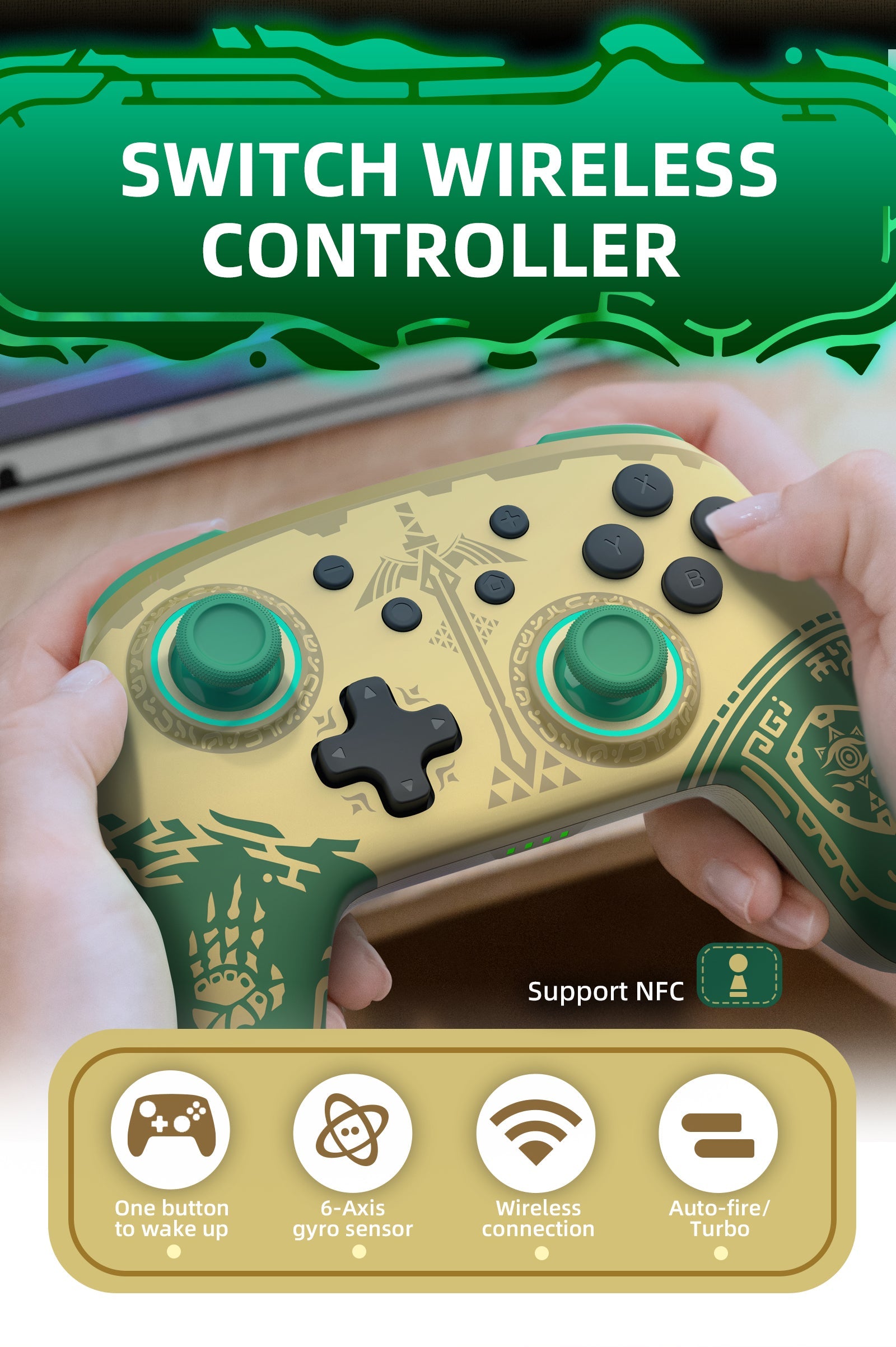 IINE NSW Wireless Controller For N-Switch / N-Switch Oled The Legend Of Zelda