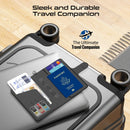 Promate PassMate Anti-Loss Slim Leather Passport Holder with RFID Protection & Smart Tracking