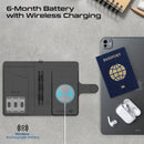 Promate PassMate Anti-Loss Slim Leather Passport Holder with RFID Protection & Smart Tracking