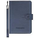 Promate PassMate Anti-Loss Slim Leather Passport Holder with RFID Protection & Smart Tracking