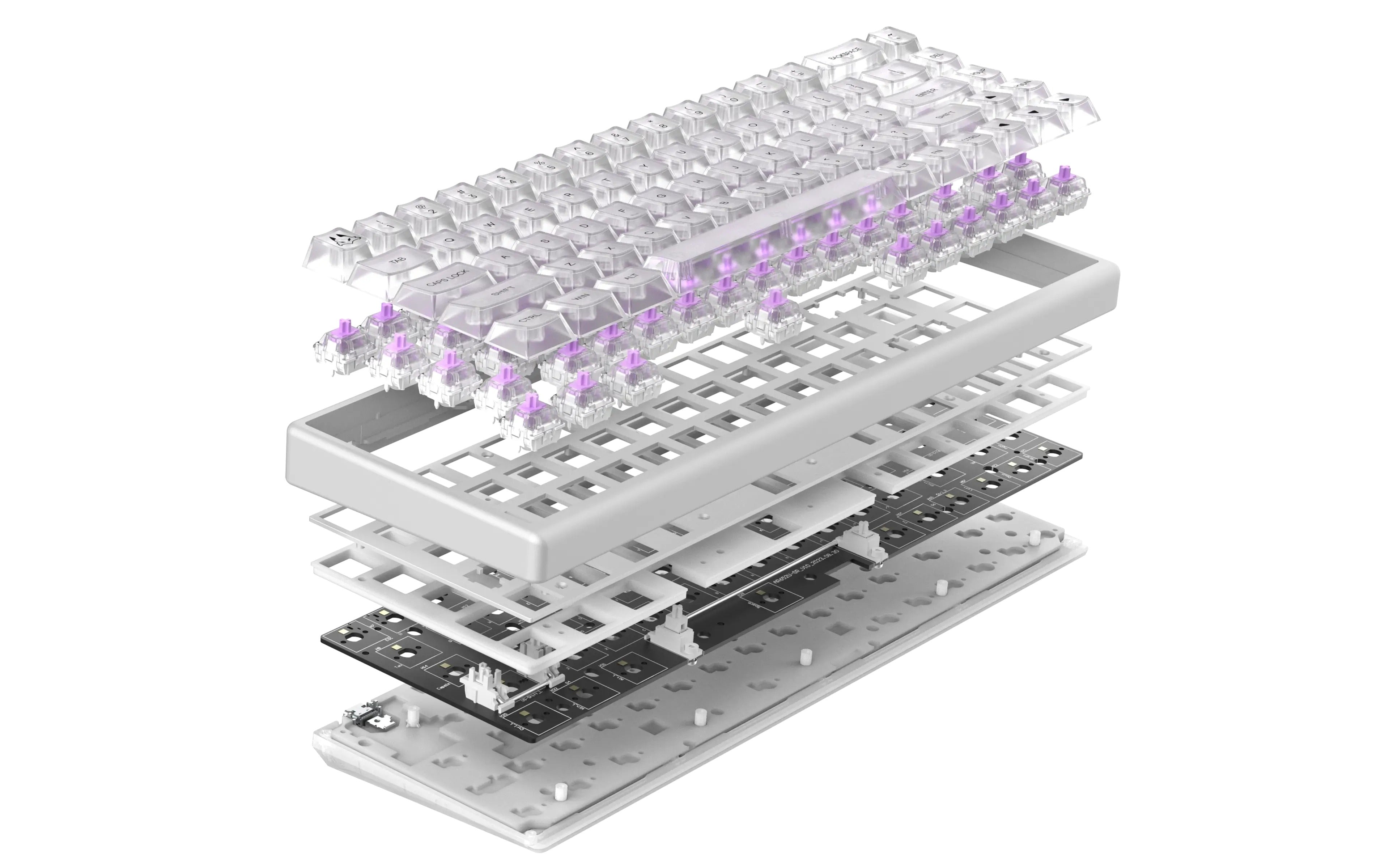 Arbiter Studio Polar 65 Magnetic Gaming Keyboard (Phantom White)