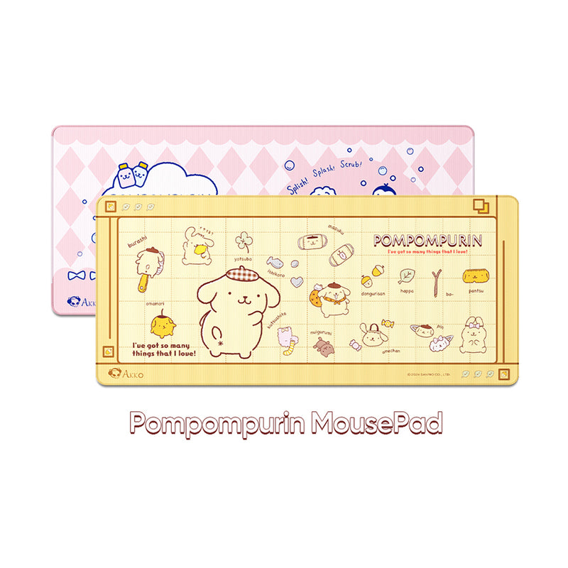 Akko Pompompurin Mouse Pad (900x400mm) (Pink, Yellow)