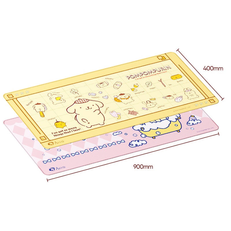 Akko Pompompurin Mouse Pad (900x400mm) (Pink, Yellow)