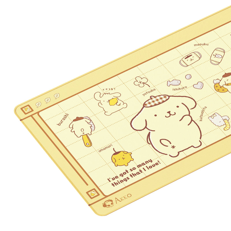 Akko Pompompurin Mouse Pad (900x400mm) (Pink, Yellow)