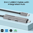 Promate PortLink-C3 100W Power Delivery Dual USB-C 150cm Port Data & Charge Cable