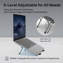 SODI 314 Ultra Compact Foldable Portable Laptop Stand (Grey)