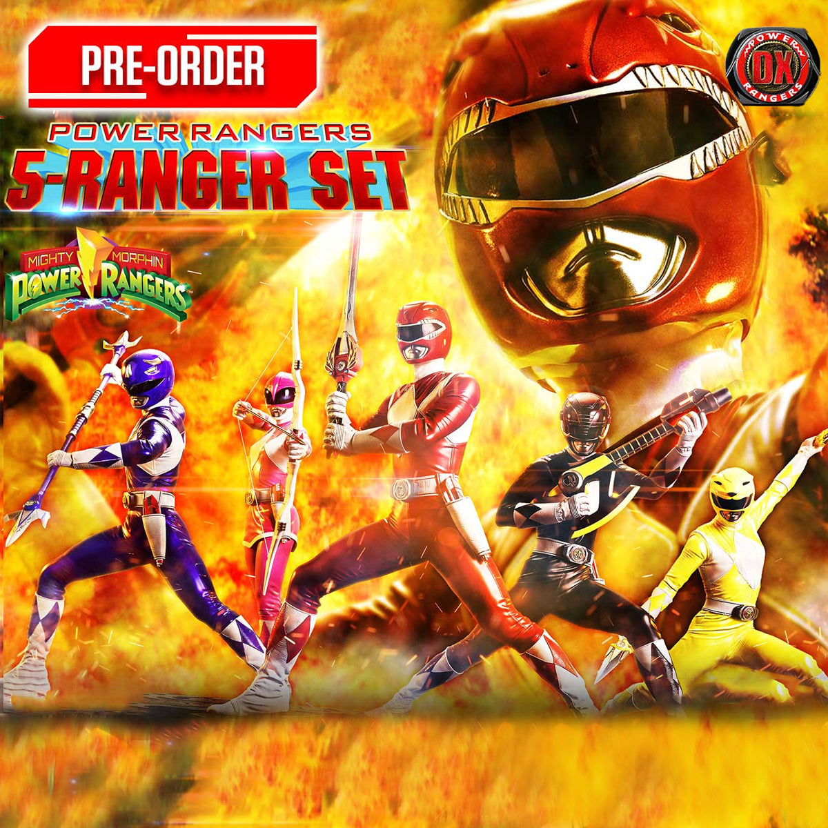 Premium Masterline Mighty Morphin Power Rangers: Power Rangers 5-Ranger Set