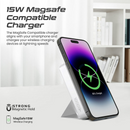 Promate Powermag-Trio 10000MAH Supercharge Magsafe Compatible And Apple Watch Wireless Charging Power Bank