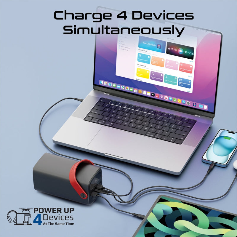 Promate PowerMine-80Pro 80000mAh High-Capacity 100W Ultra-Fast-Charging Power Pack
