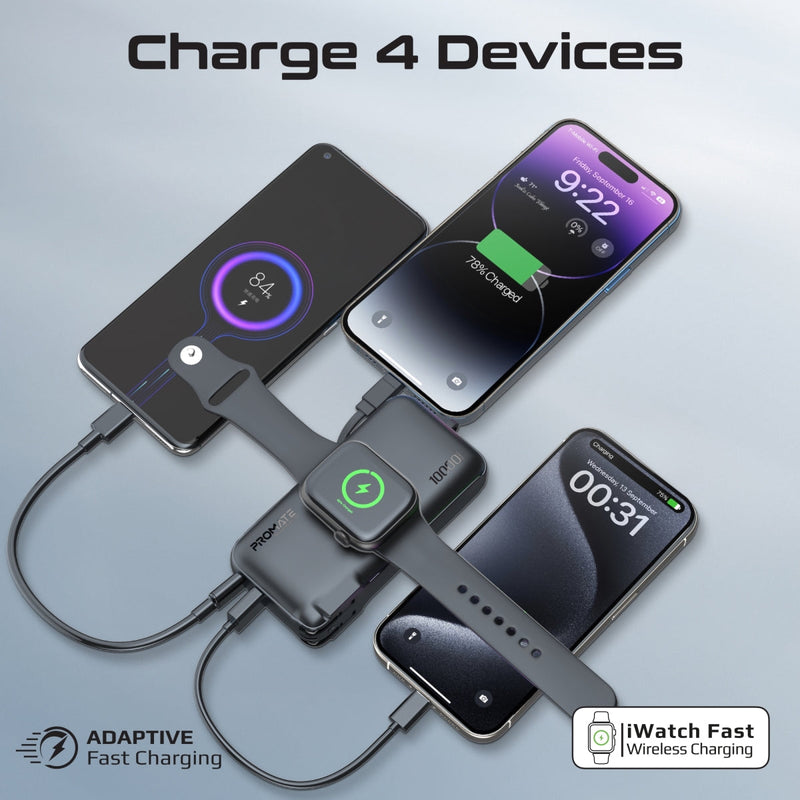 Promate PowerPack-10i Ultra-Compact Fast-Charging Power Bank