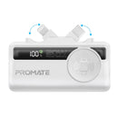 Promate PowerUp-Trio Ultra-Compact Fast Charging Power Bank with In-built USB-C