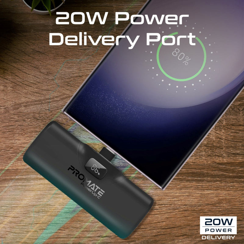 Promate PowerUp-C 5000mAH 20W Ultra-Compact Fast Charging Power Bank | DataBlitz