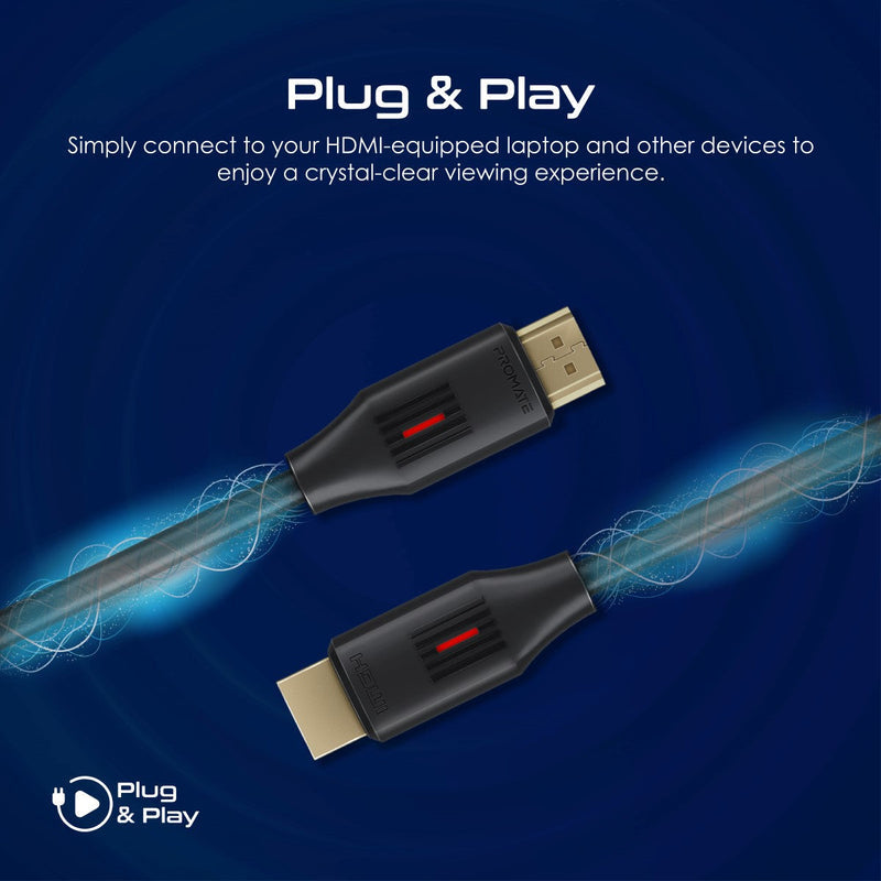 Promate ProLink4K60-10M Ultra-High Definition 4K at 60Hz HDMI Audio Video Cable
