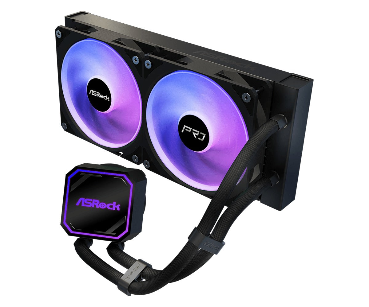 ASRock Pro 240 ARGB AIO Liquid Cooler (Black, White)