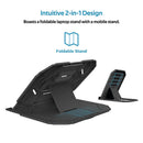 Promate Procooler-1 2-In-1 Foldable Laptop And Smartphone Riser Stand