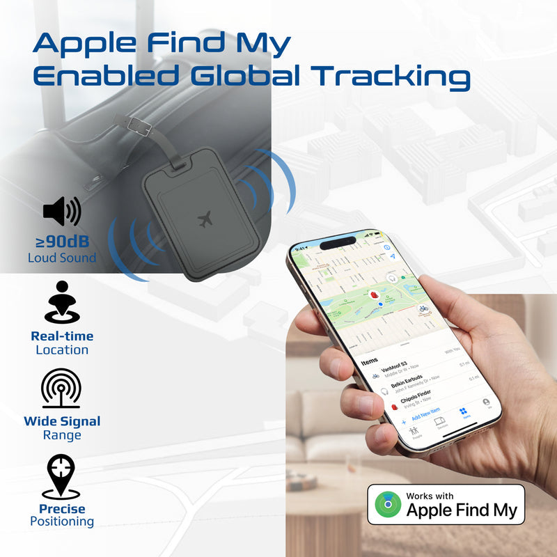Promate HushTag Anti-Loss Slim Leather Luggage Tag with Smart Tracking | DataBlitz