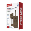 Promate HushTag Anti-Loss Slim Leather Luggage Tag with Smart Tracking | DataBlitz