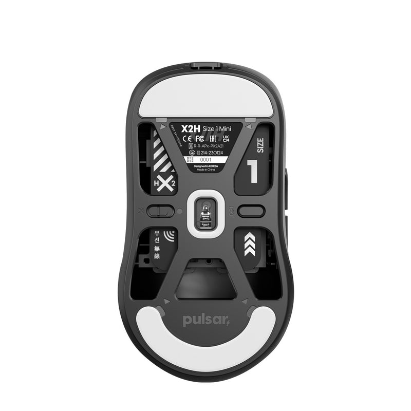 Pulsar X2 H Ultralight Wireless Symmetrical eSports Mouse Size 1 (Black) (PX2H11)