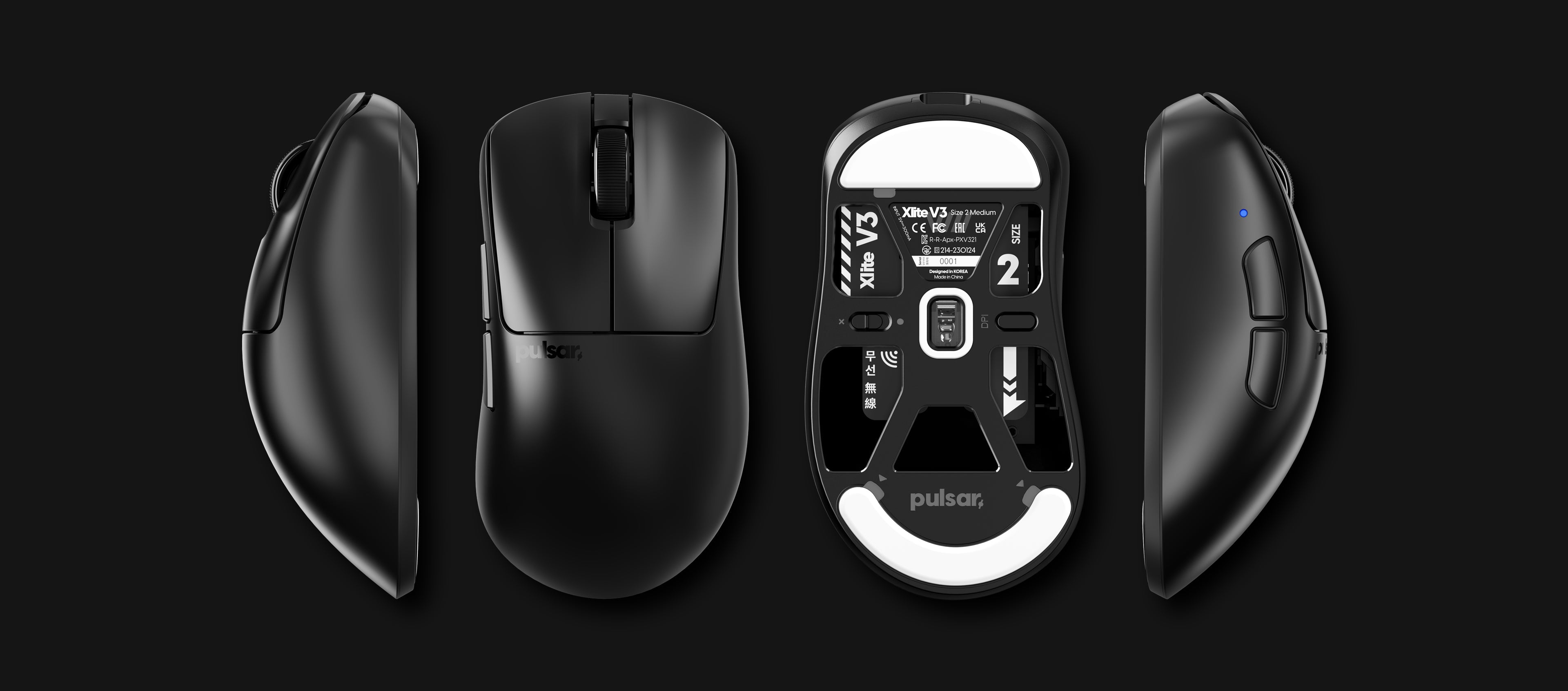 Pulsar Xlite V3 Wireless Gaming Mouse Size 2