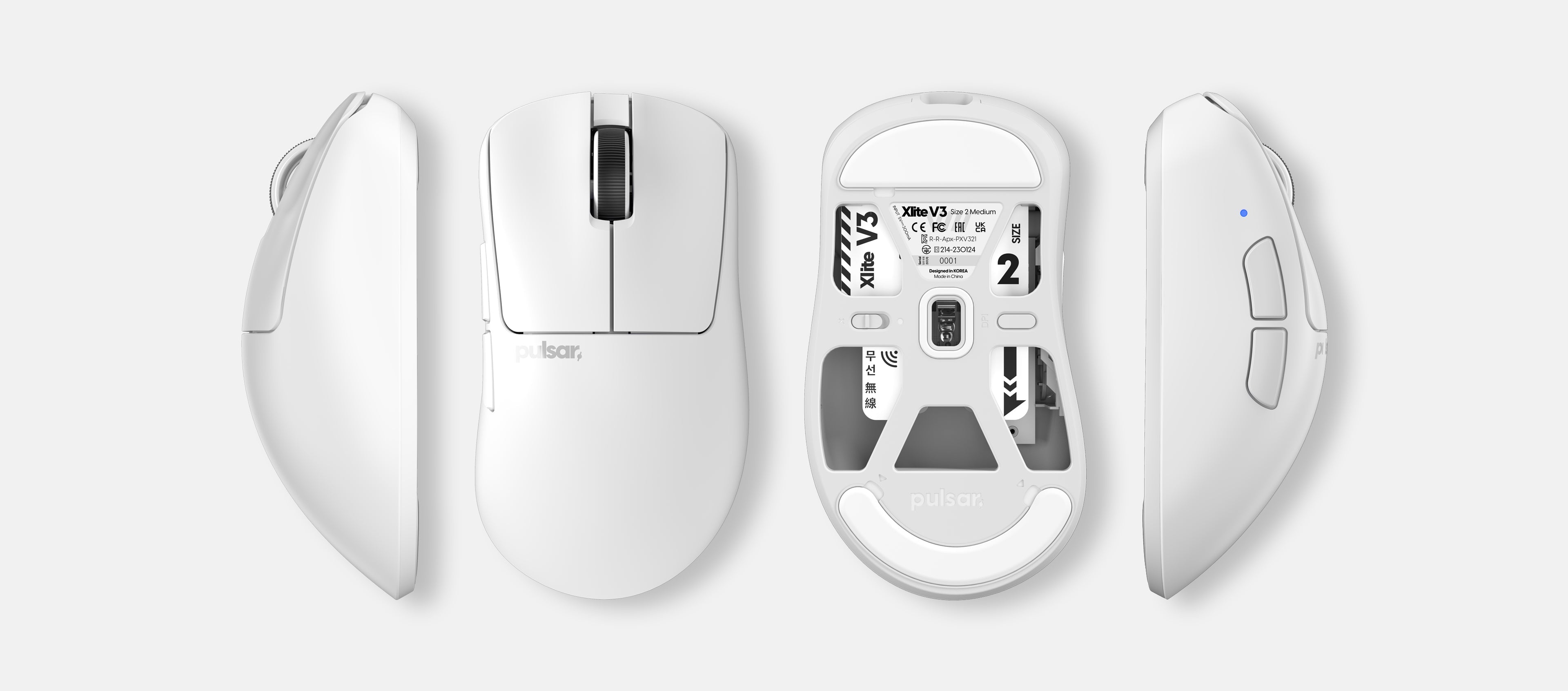 Pulsar Xlite V3 Wireless Gaming Mouse Size 2