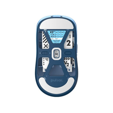 Pulsar X2V2 Symmetrical Ultralight Wireless Gaming Mouse Demon Slayer Hashibira Inosuke Limited Edition Size 2 (PX222SH)