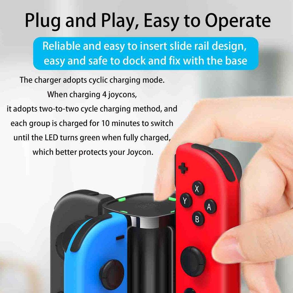 IINE Switch Joy-Con Charger (Black) (L372)