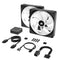 Corsair iCUE Link QX140 RGB 140mm PWM PC Fans Starter Kit With iCUE Link System Hub (Twin Pack)