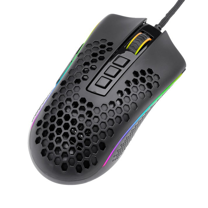 Redragon Storm Honeycomb RGB Gaming Mouse for Battlegrounds (M808-RGB)