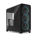 Fractal Design Meshify 3 XL Computer Case (Black RGB Tempered Glass Light Tint, White RGB Tempered Glass Clear Tint)