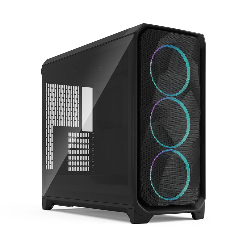 Fractal Design Meshify 3 XL Computer Case (Black RGB Tempered Glass Light Tint, White RGB Tempered Glass Clear Tint)