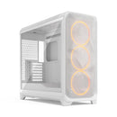 Fractal Design Meshify 3 XL Computer Case (Black RGB Tempered Glass Light Tint, White RGB Tempered Glass Clear Tint)