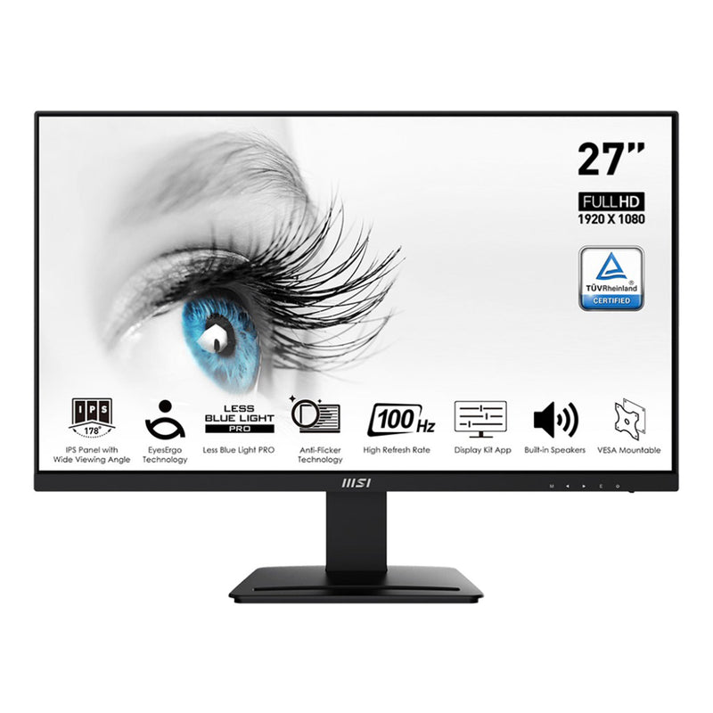 MSI Pro MP273A 27" FHD 100Hz 1ms MPRT IPS Business & Productivity Monitor