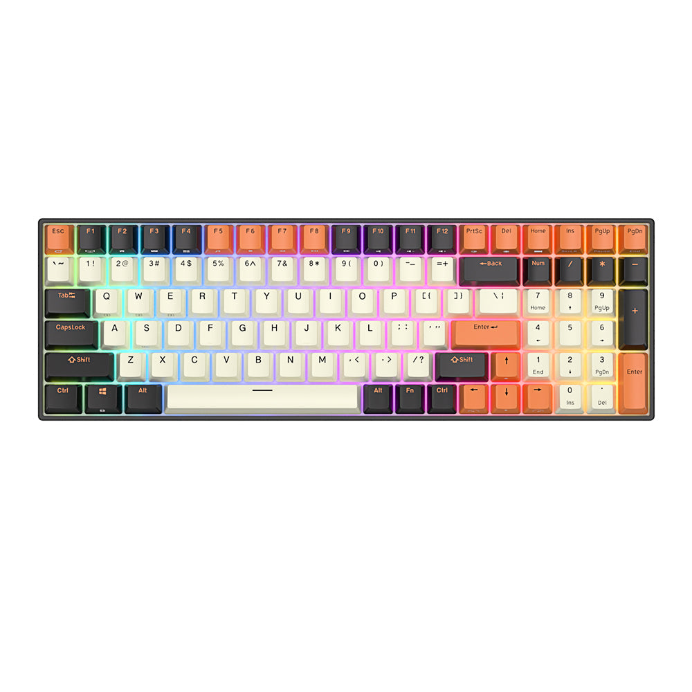 Royal Kludge RK100 Tri-Mode RGB 100-Keys Hot Swappable Mechanical ...
