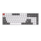 Royal Kludge RK100 Tri-Mode RGB 100 Keys Hot Swappable Mechanical Keyboard Grey/Red/White (Blue Switch)