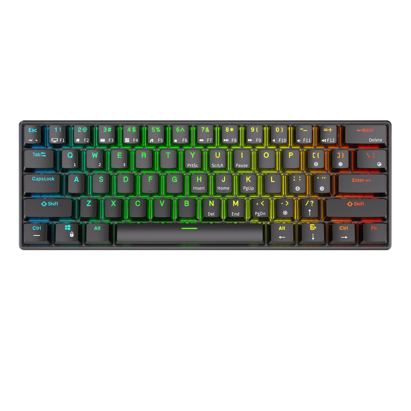 Royal Kludge RK61 Tri-Mode RGB 61 Keys Hot Swappable Mechanical Keyboard