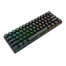 Royal Kludge RK61 Tri-Mode RGB 61 Keys Hot Swappable Mechanical Keyboard Black