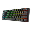 Royal Kludge RK61 Tri-Mode RGB 61 Keys Hot Swappable Mechanical Keyboard Black