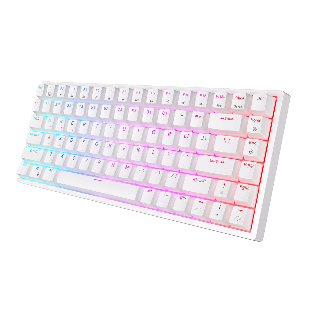 Royal Kludge RK84 Tri-Mode RGB 84 Keys Hot Swappable Mechanical ...