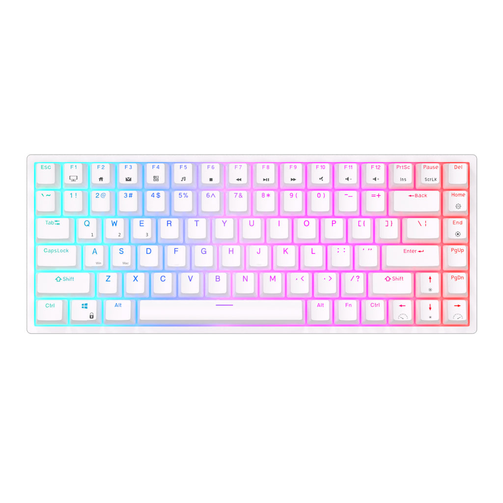 Royal Kludge RK84 Tri-Mode RGB 84 Keys Hot Swappable Mechanical ...