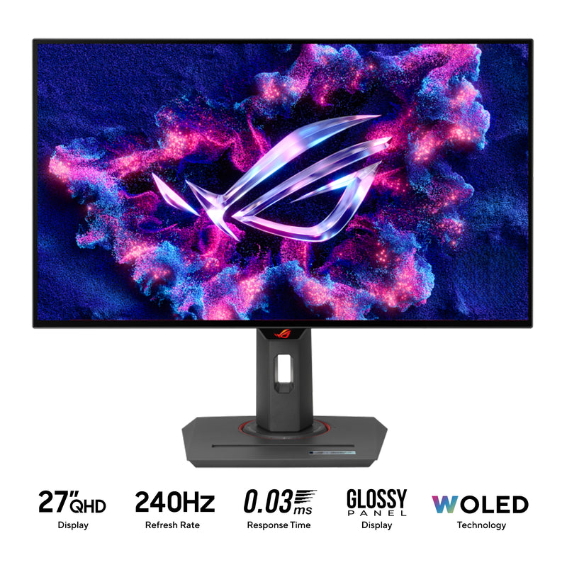 Asus ROG Strix OLED XG27AQDMG 27" QHD (2560x1440) 240Hz 0.03ms GTG Glossy WOLED Gaming Monitor