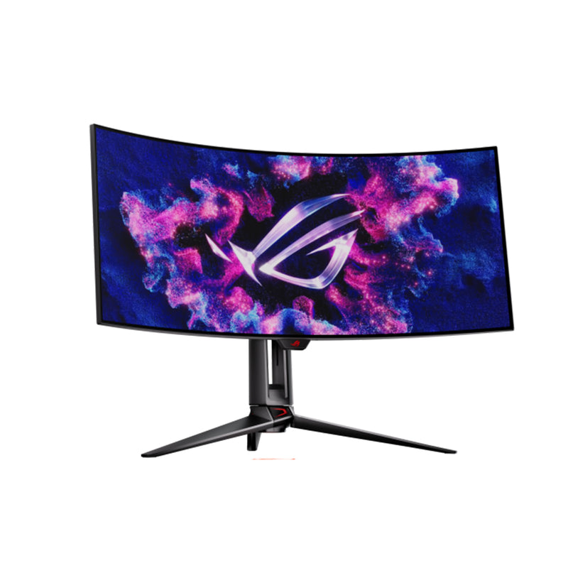 Asus ROG Swift OLED PG34WCDM 34" UWQHD (3440X1440) 240HZ 0.03MS GTG Ultra-Wide Curved Gaming Monitor | Asus AX1800 Dual Band Smart WiFi 6 Router (RT-AX53U) Bundle