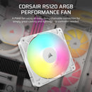 Corsair RS140 ARGB 140mm PWM Fan - White (Single Pack) (CO-9050186-WW)